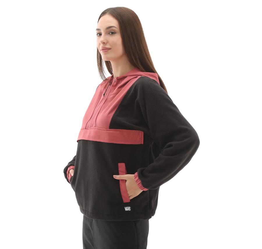 Vans Mte Kennett Polar Fleece Hz Hoodie Kadın Sweatshirt Siyah Vans Mte Kennett Polar Fleece Hz Hoodie Kadın Sweatshirt Siyah