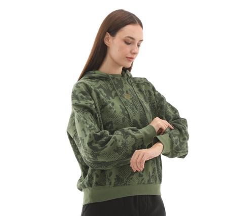 Vans Mte Kennett Printed Po Kadın Sweatshirt Yeşil