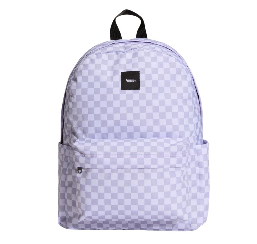 Vans Old Skool Grom Check Backpack Çocuk Sırt Çantası Mor Vans Old Skool Grom Check Backpack Çocuk Sırt Çantası Mor