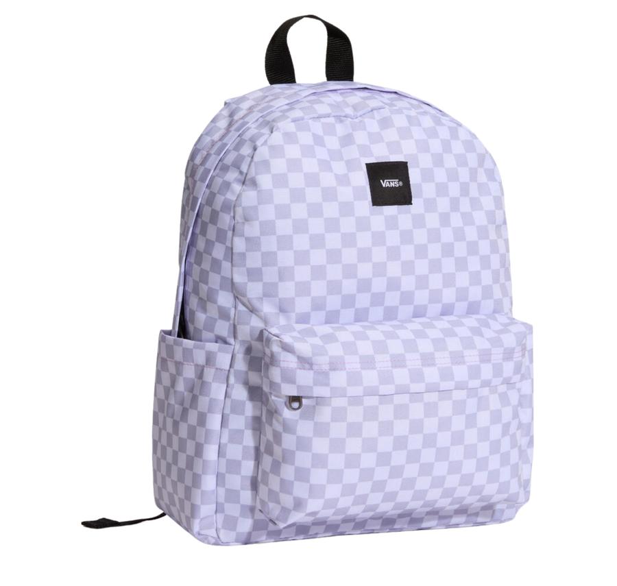 Vans Old Skool Grom Check Backpack Çocuk Sırt Çantası Mor Vans Old Skool Grom Check Backpack Çocuk Sırt Çantası Mor