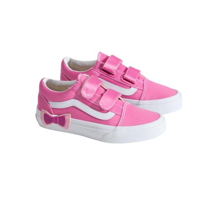Vans Old Skool V Bow Çocuk Spor Ayakkabı Pembe Vans Old Skool V Bow Çocuk Spor Ayakkabı Pembe