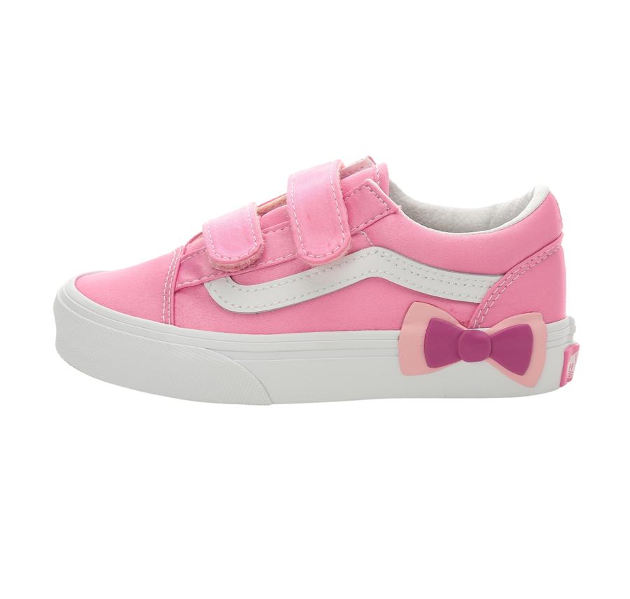 Vans Old Skool V Bow Çocuk Spor Ayakkabı Pembe Vans Old Skool V Bow Çocuk Spor Ayakkabı Pembe