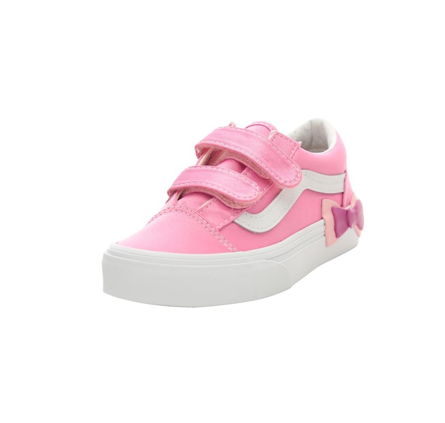 Vans Old Skool V Bow Çocuk Spor Ayakkabı Pembe Vans Old Skool V Bow Çocuk Spor Ayakkabı Pembe