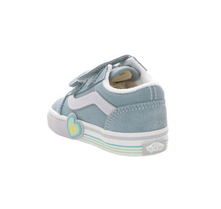 Vans Old Skool V Heart Bebek Spor Ayakkabı Mavi