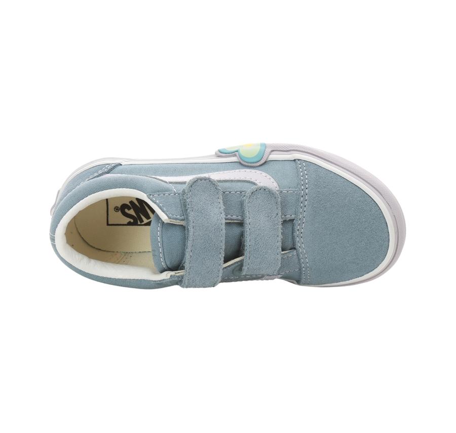 Vans Old Skool V Heart Çocuk Spor Ayakkabı Açık Mavi Vans Old Skool V Heart Çocuk Spor Ayakkabı Açık Mavi