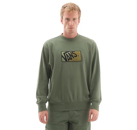 Vans Original Standards 2-Tone Crew Erkek Sweatshirt Yeşil Vans Original Standards 2-Tone Crew Erkek Sweatshirt Yeşil