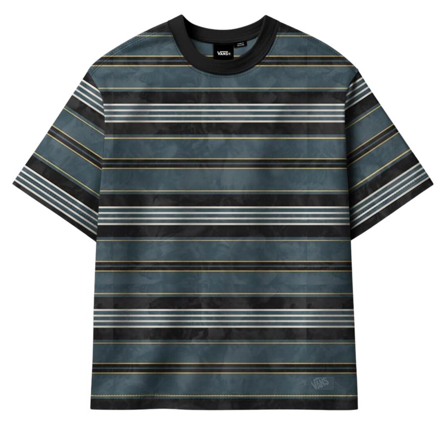 Vans Pique Stripe Ss Knit Erkek T-Shirt Siyah Vans Pique Stripe Ss Knit Erkek T-Shirt Siyah