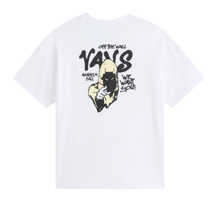 Vans Repear Sam Loose Ss Tee Erkek T-Shirt Beyaz Vans Repear Sam Loose Ss Tee Erkek T-Shirt Beyaz