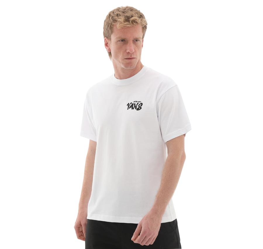 Vans Repear Sam Loose Ss Tee Erkek T-Shirt Beyaz Vans Repear Sam Loose Ss Tee Erkek T-Shirt Beyaz