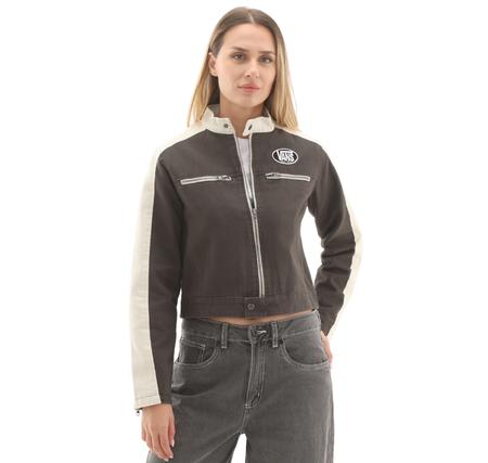 Vans Ryden Biker Jacket Kadın Ceket Siyah Vans Ryden Biker Jacket Kadın Ceket Siyah
