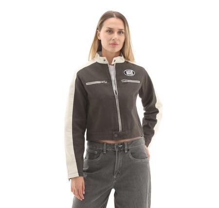 Vans Ryden Biker Jacket Kadın Ceket Siyah Vans Ryden Biker Jacket Kadın Ceket Siyah