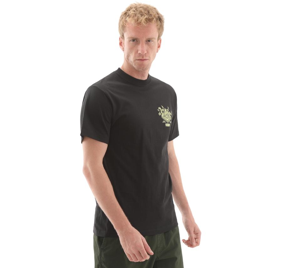 Vans Scratched Records Ss Erkek T-Shirt Siyah Vans Scratched Records Ss Erkek T-Shirt Siyah