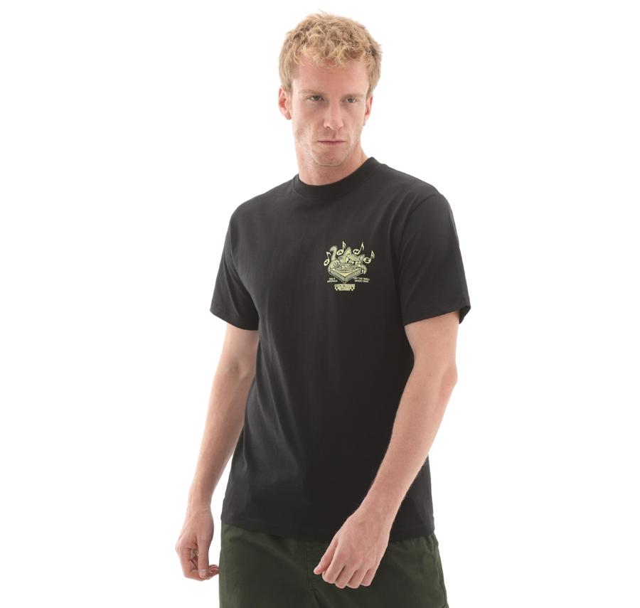 Vans Scratched Records Ss Erkek T-Shirt Siyah Vans Scratched Records Ss Erkek T-Shirt Siyah