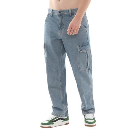 Vans Service Cargo Loose Denim Pant Erkek Pantolon Mavi