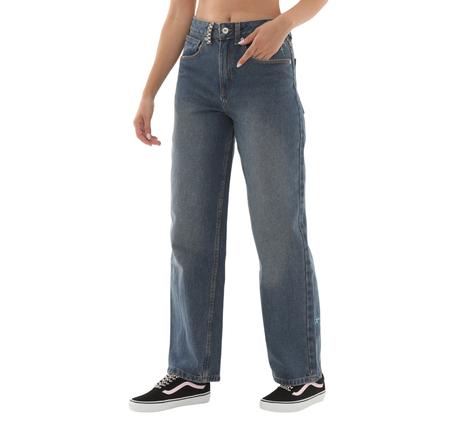 Vans Sirelle Embroidered Pant Kadın Pantolon Mavi