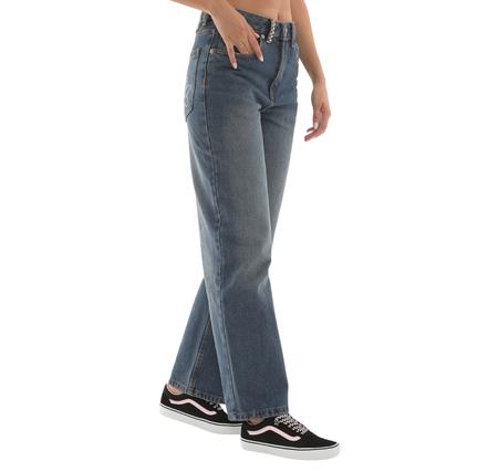 Vans Sirelle Embroidered Pant Kadın Pantolon Mavi