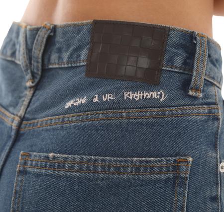 Vans Sirelle Embroidered Pant Kadın Pantolon Mavi