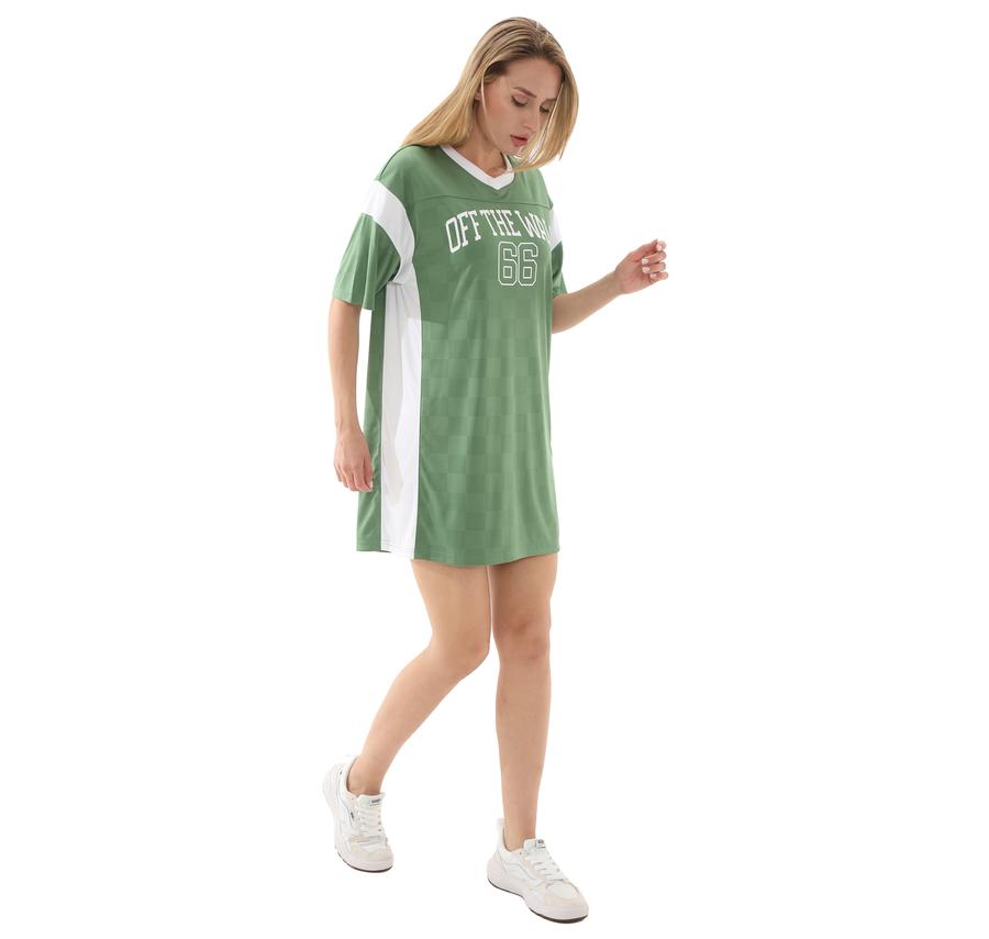 Vans Sixty Sixers Jersey Dress Kadın Elbise - Etek Yeşil Vans Sixty Sixers Jersey Dress Kadın Elbise - Etek Yeşil