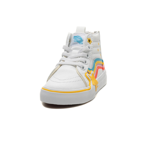 Vans Sk8-Hi Zip Rainbow Star Bebek Spor Ayakkabı Beyaz 1