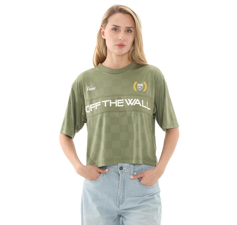 Vans Stevies Sports Jersey Kadın T-Shirt Yeşil Vans Stevies Sports Jersey Kadın T-Shirt Yeşil