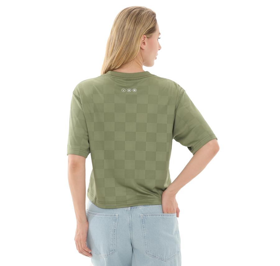 Vans Stevies Sports Jersey Kadın T-Shirt Yeşil Vans Stevies Sports Jersey Kadın T-Shirt Yeşil