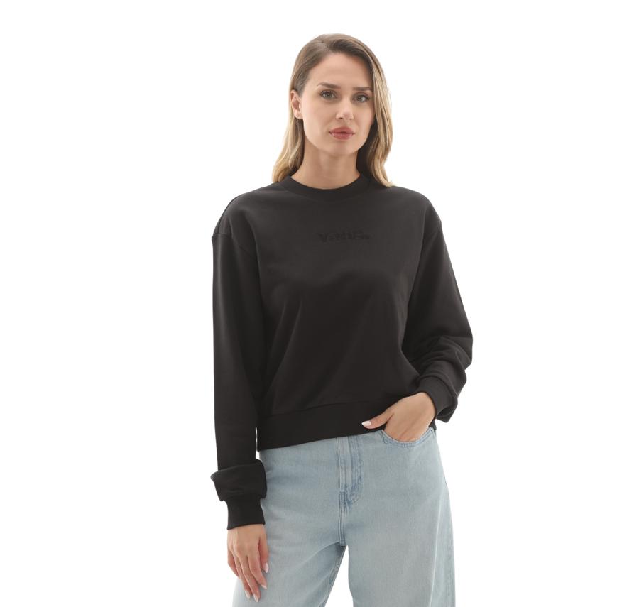Vans W Essentıal H-Ft Rlx Crew Kadın Sweatshirt Siyah Vans W Essentıal H-Ft Rlx Crew Kadın Sweatshirt Siyah
