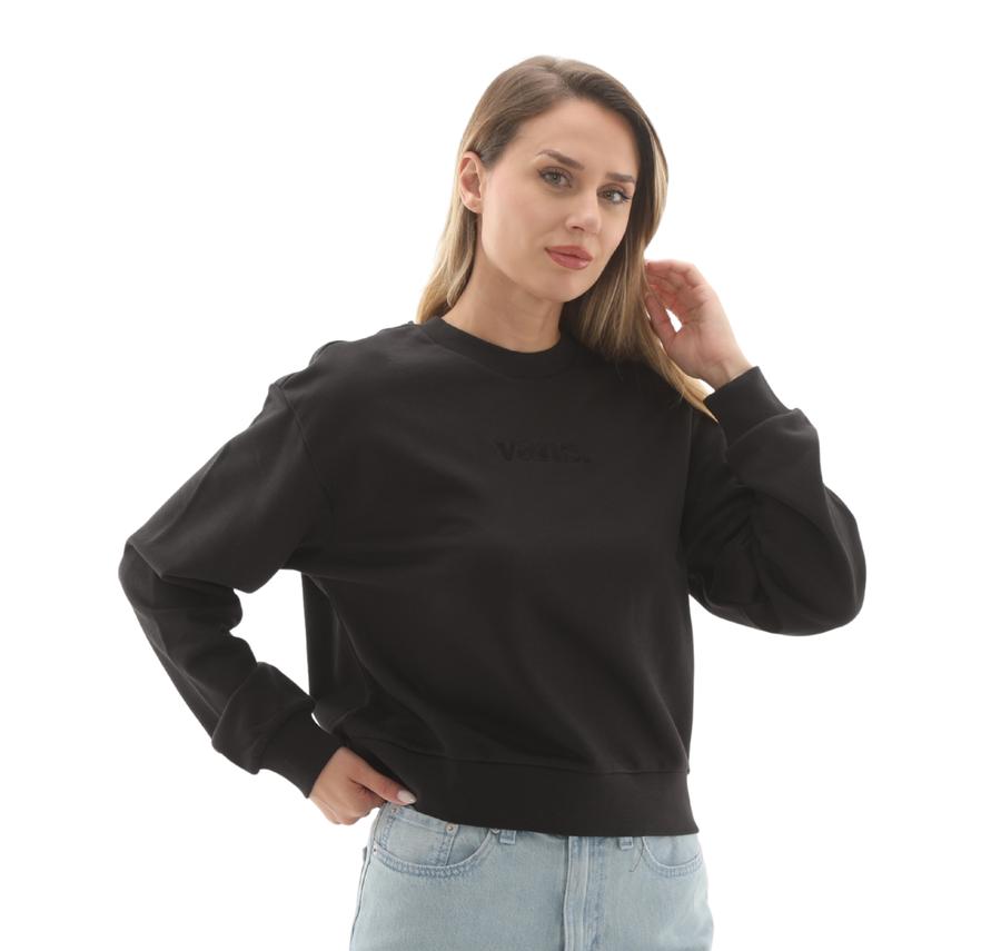 Vans W Essentıal H-Ft Rlx Crew Kadın Sweatshirt Siyah Vans W Essentıal H-Ft Rlx Crew Kadın Sweatshirt Siyah