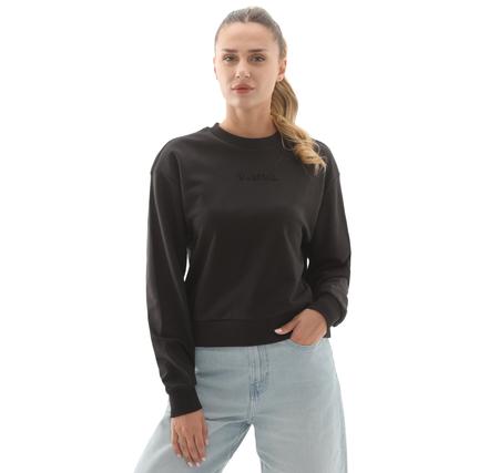 Vans W Essentıal H-Ft Rlx Crew Kadın Sweatshirt Siyah Vans W Essentıal H-Ft Rlx Crew Kadın Sweatshirt Siyah