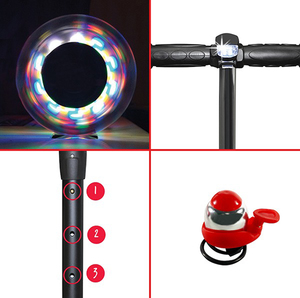 Voit 218 Işıklı 3 Teker Scooter Scooter Sarı 1