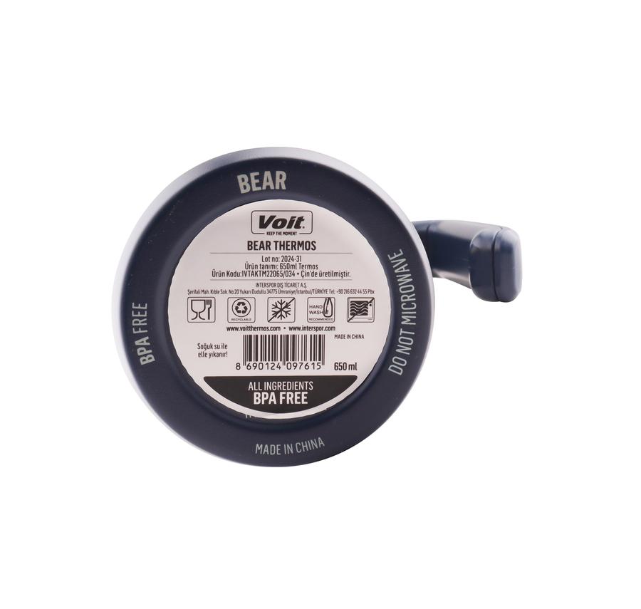 Voit Bear Thermos 650Ml Termos Lacivert Voit Bear Thermos 650Ml Termos Lacivert