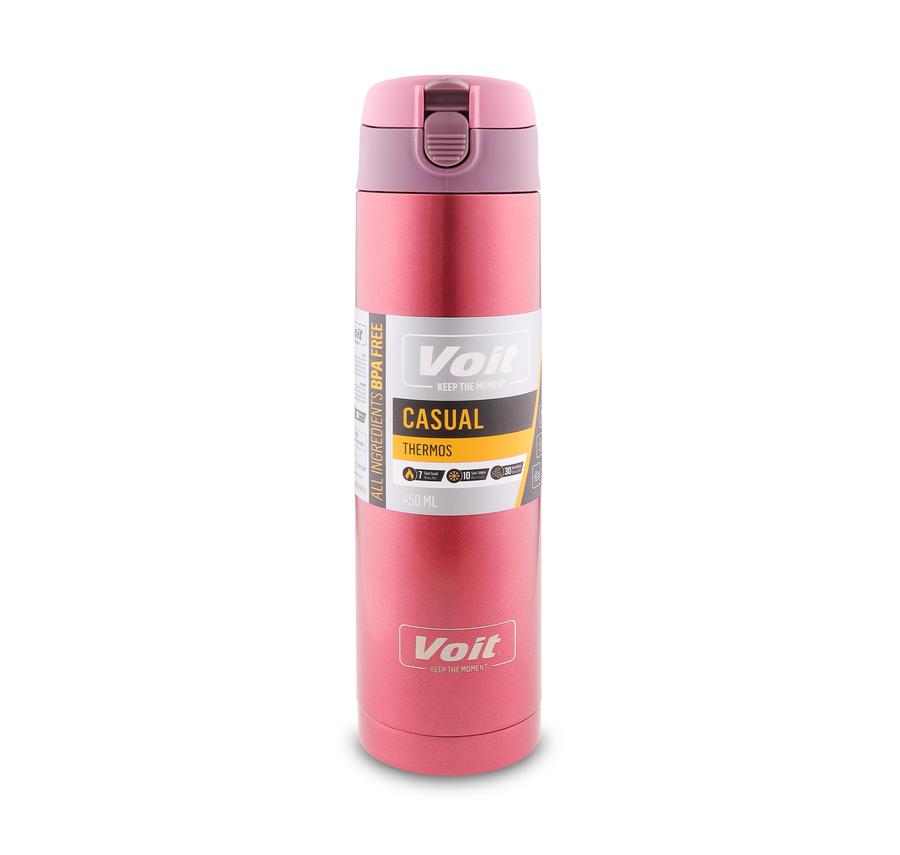 Voit Casual Thermos 450Ml Termos Kırmızı Voit Casual Thermos 450Ml Termos Kırmızı