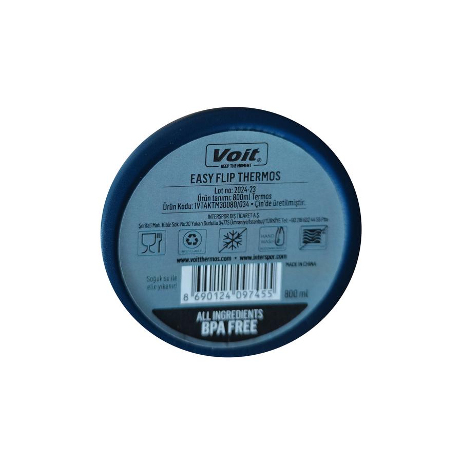 Voit Easy Flıp Thermos 800 Ml Termos Mavi Voit Easy Flıp Thermos 800 Ml Termos Mavi