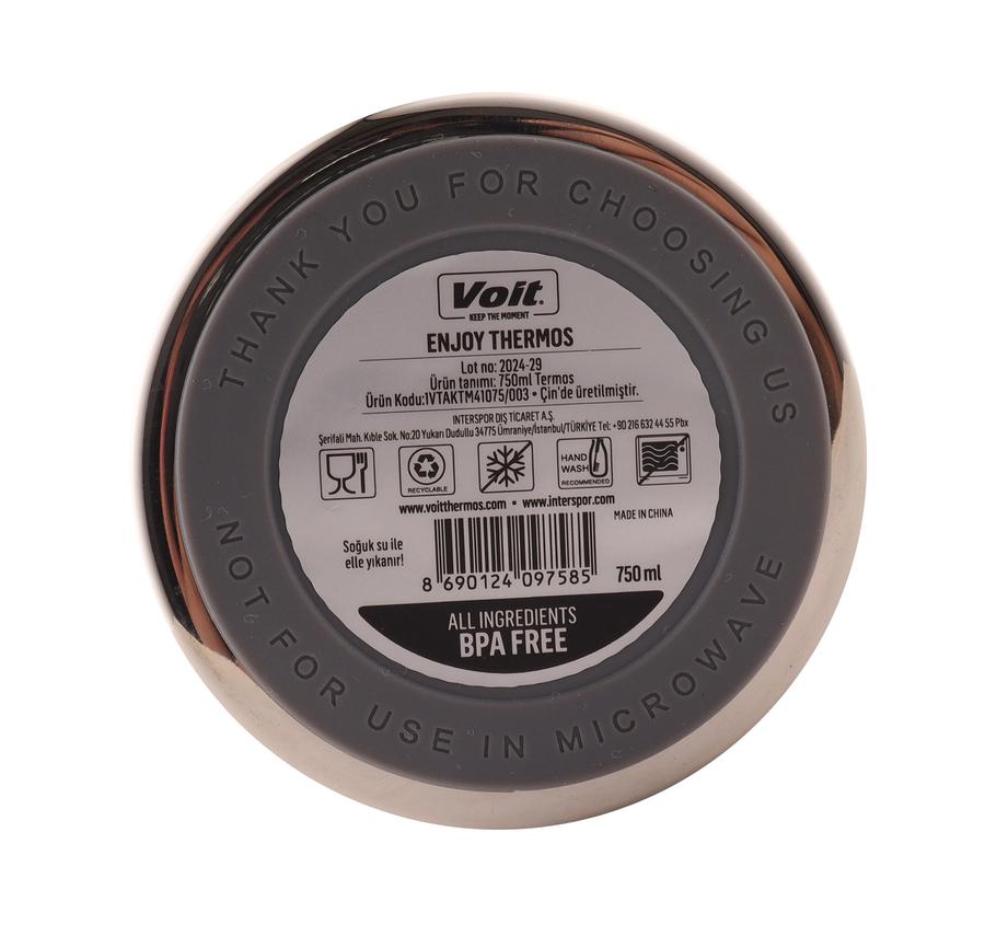 Voit Enjoy Thermos 750Ml Termos Krem Voit Enjoy Thermos 750Ml Termos Krem