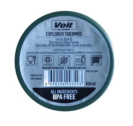 Voit Explorer Thermos 650 Ml Termos Lacivert
