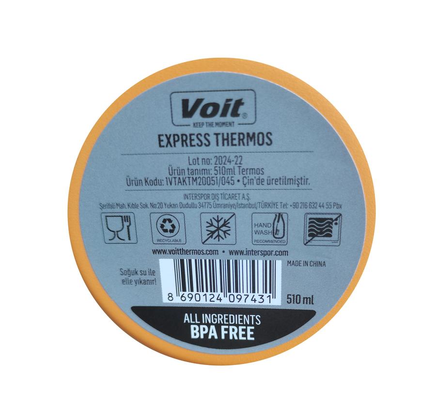 Voit Express Coffee Thermos 510Ml Termos Turuncu Voit Express Coffee Thermos 510Ml Termos Turuncu