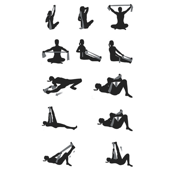 Voit Pılates Band Seti New Pilates Mavi Voit Pılates Band Seti New Pilates Mavi