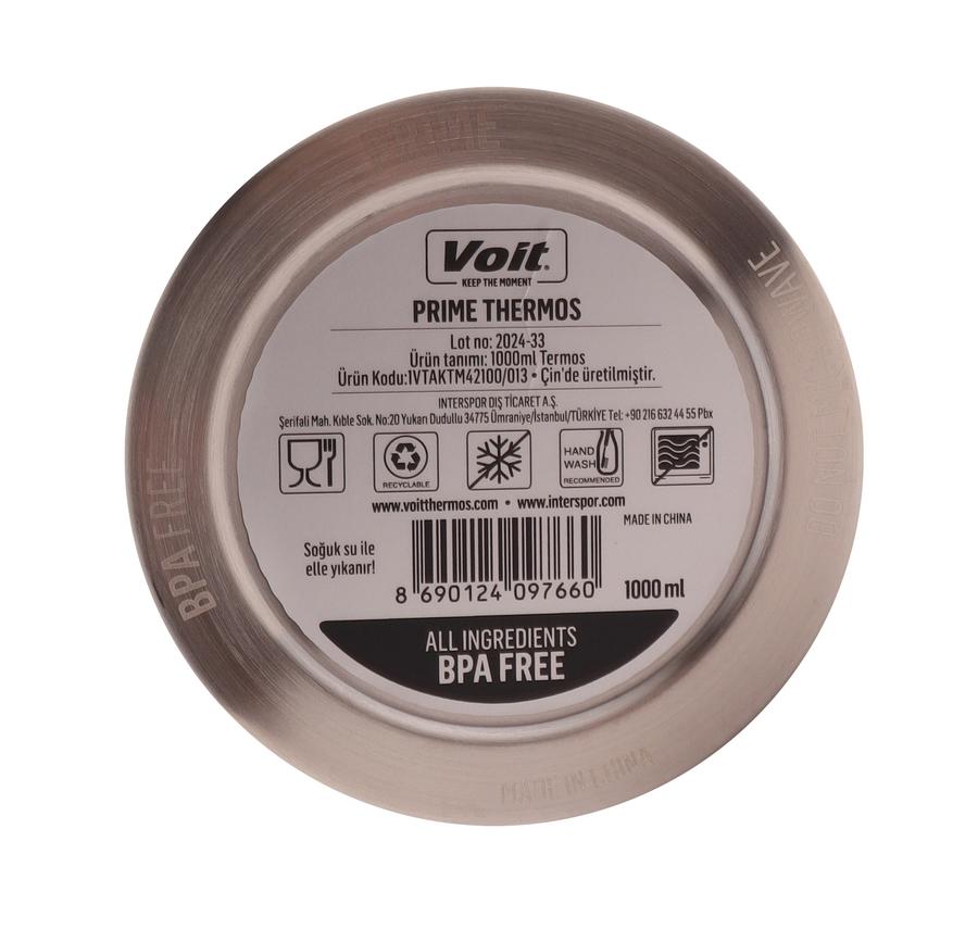 Voit Prıme Thermos 1000Ml Termos Mor Voit Prıme Thermos 1000Ml Termos Mor