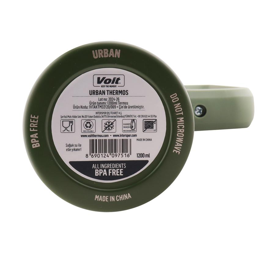 Voit Urban Thermos 1200Ml Termos Yeşil Voit Urban Thermos 1200Ml Termos Yeşil